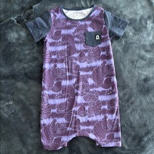 Rags to Raches Purple and Gray Kids One Piece